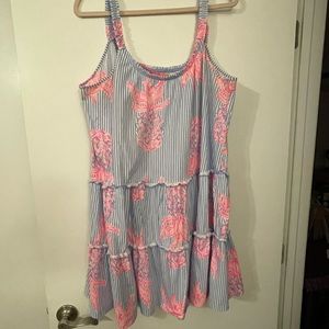 Lilly Pulitzer Loro dress rum swizzle XL